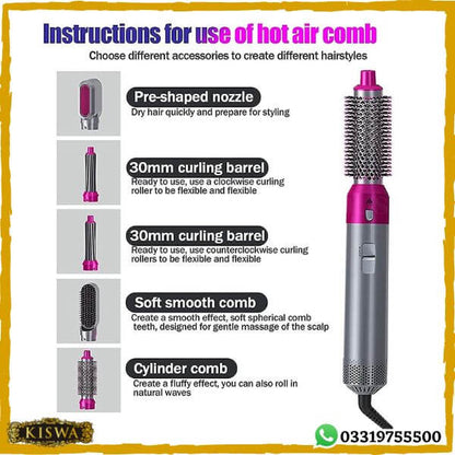 Lot Imported 5-in-1 Hot Air Hair Styler